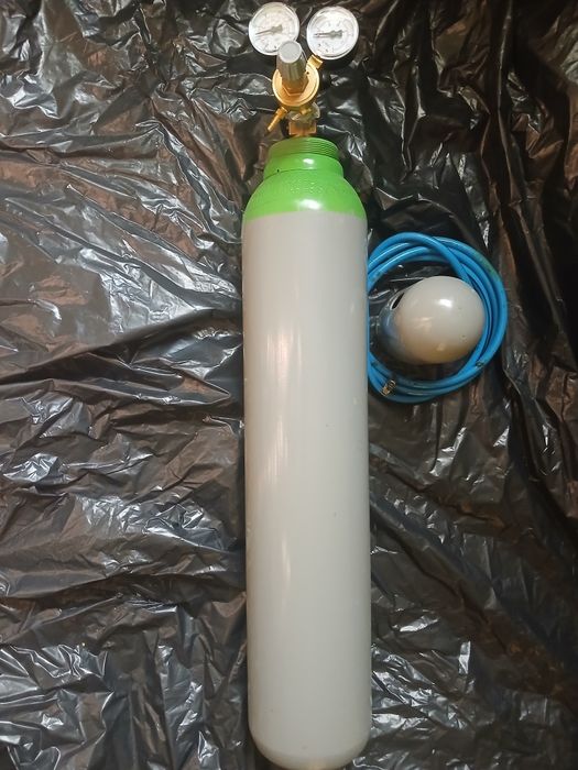 Zestaw Butla 8L Argon+Co2 reduktor wąż do MIG