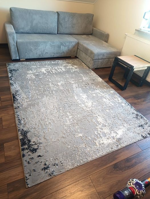 Dywan srebrna przecierka