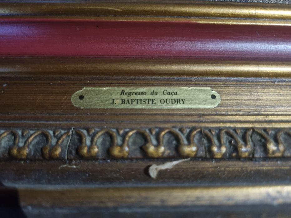 Quadro "Regresso à Caça" de I. BAPTISTE OUDRY