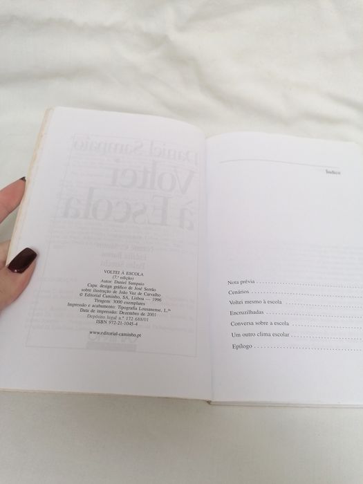 Livro: Voltei à escola