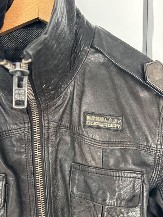 Kurtka skórzana męska S Superdry