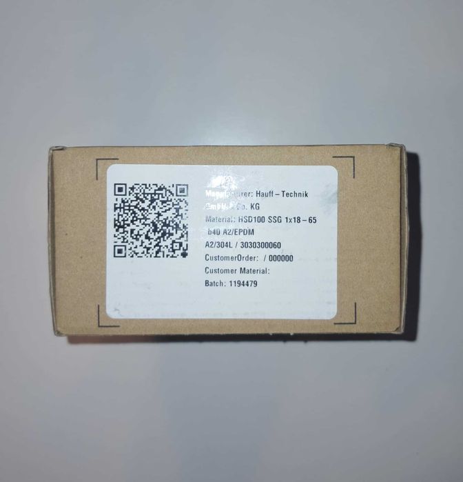 Standardowy gumowy wkład uszczelniający HSD SSG