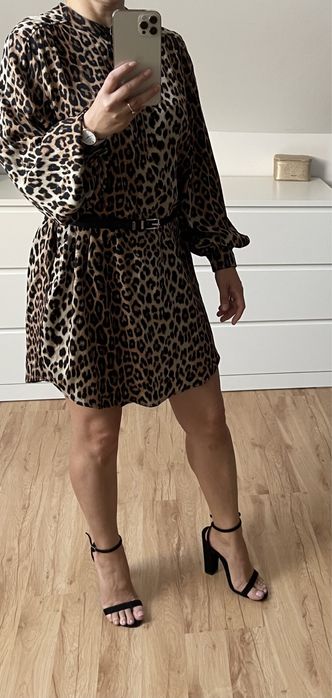 Sukienka/tunika w panterkę