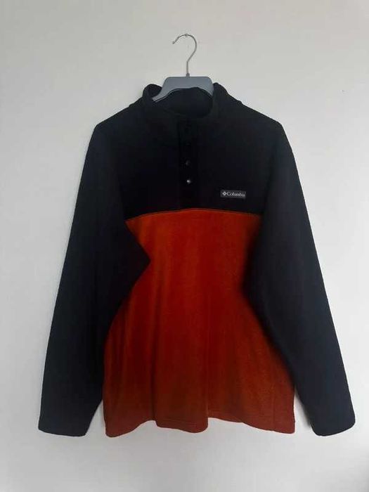 Columbia polar fleece vintage unisex czarno-pomarańczowy