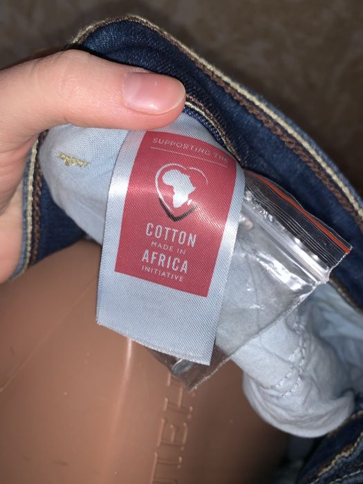 Джинси штани стрейчеві супер батал великий розмір прямого крою бавовна