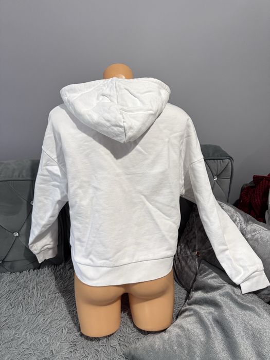 Bluza Guess Icon Logo Hoodie Biała S 100% Bawełna