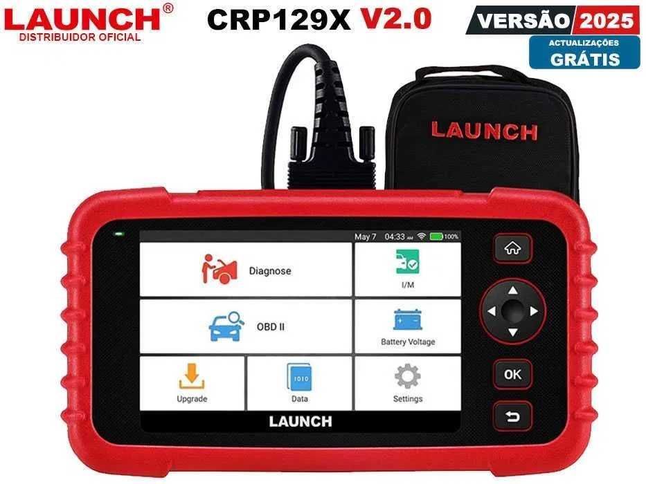 Máquina Diagnóstico Automóvel Launch CRP129X V2 Novo Modelo 2025