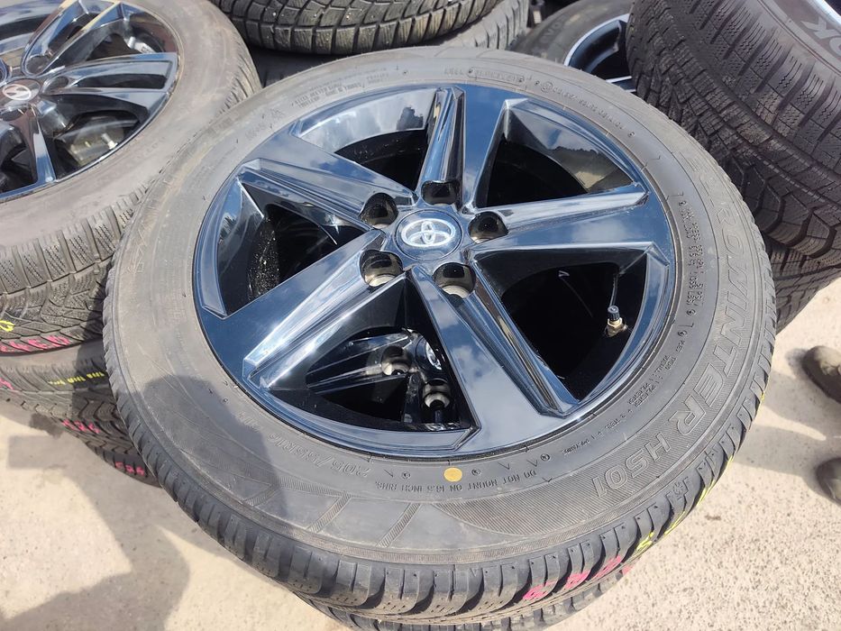 5x114,3 Felgi Aluminiowe Alufelgi Oryginalne Czarne 5x114 Koła Zimowe Zima 16 SUZUKI TOYOTA Avensis T25 T27 Corolla Auris Yaris Cross Camry RAV4 Verso LEXUS Legnica ALU-RAD 205/55 7,5mm