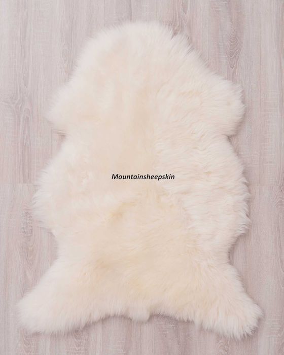 Skóra Owcza Naturalna Biała GIGANT XXXL Skóry Naturalne