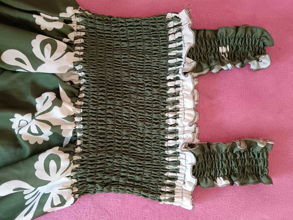 Vestido verde seco S a XL