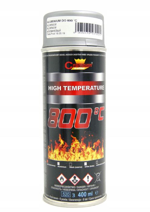 Champion Emalia Żaroodporna Aluminium +800st 400ml