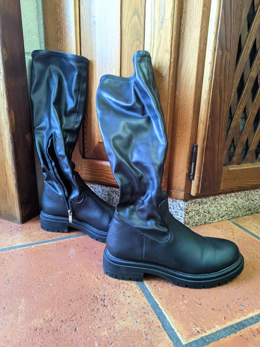 Botas de cano alto pretas / black / negro / noir