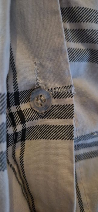 Beżowa luźna sukienka w kratę typu worek L XL 2XL Marta