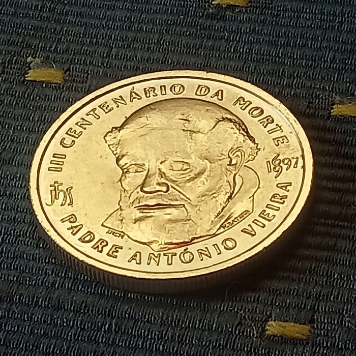 moeda 500 escudos Prata Padre Antonio vieira