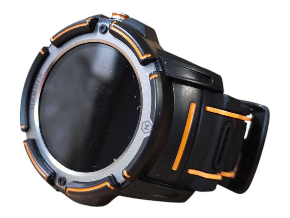 Smartwatch MyPhone Hammer Watch IP68 GPS Czarny/Pomarańczowy