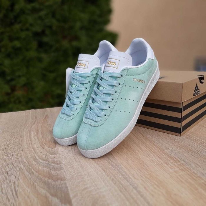Жіночі замшеві кеди Adіdas TOPANGA Бірюзові