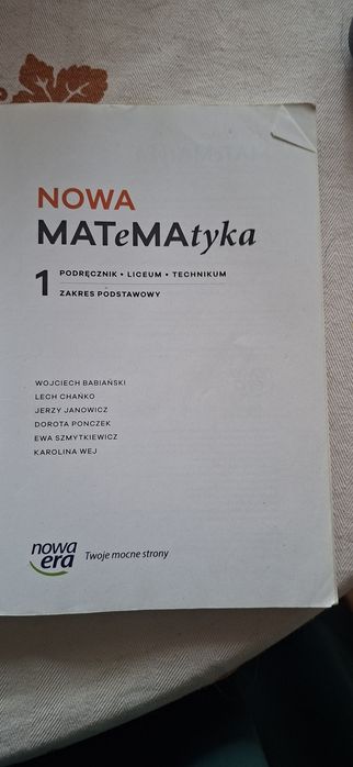 Podręcznik matematyka Nowa era zakres podstawowy