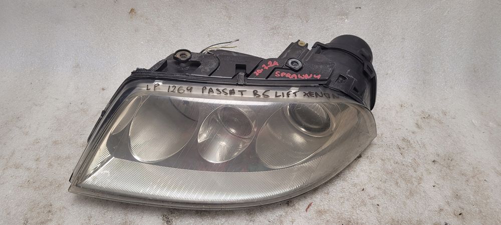 vw passat b5 lift lampa xenon lewa przód europa