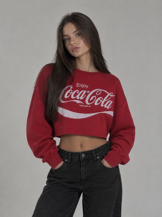 Світшот з принтом "Coca Cola"