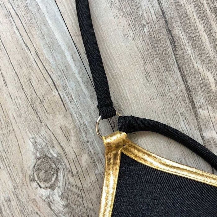 Bikini Strój Kąpielowy Wiązany Push-Up Damski Kostium Dwuczęściowy S