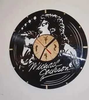 Zegar płyta winylowa Michael Jackson, ścienny
