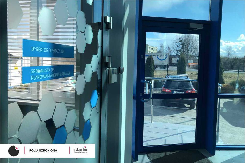 Folia mleczna, szroniona, przeciwsłoneczna na okna, witryny