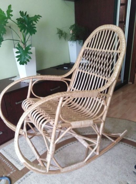 Нове крісло плетене гойдалка , качалка кресло , лоза, плетене з лози