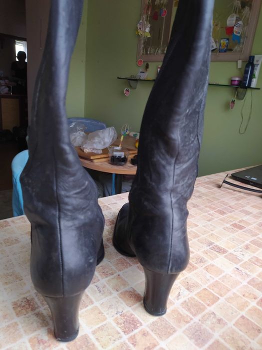 Женские сапоги кожа осень весна размер 40