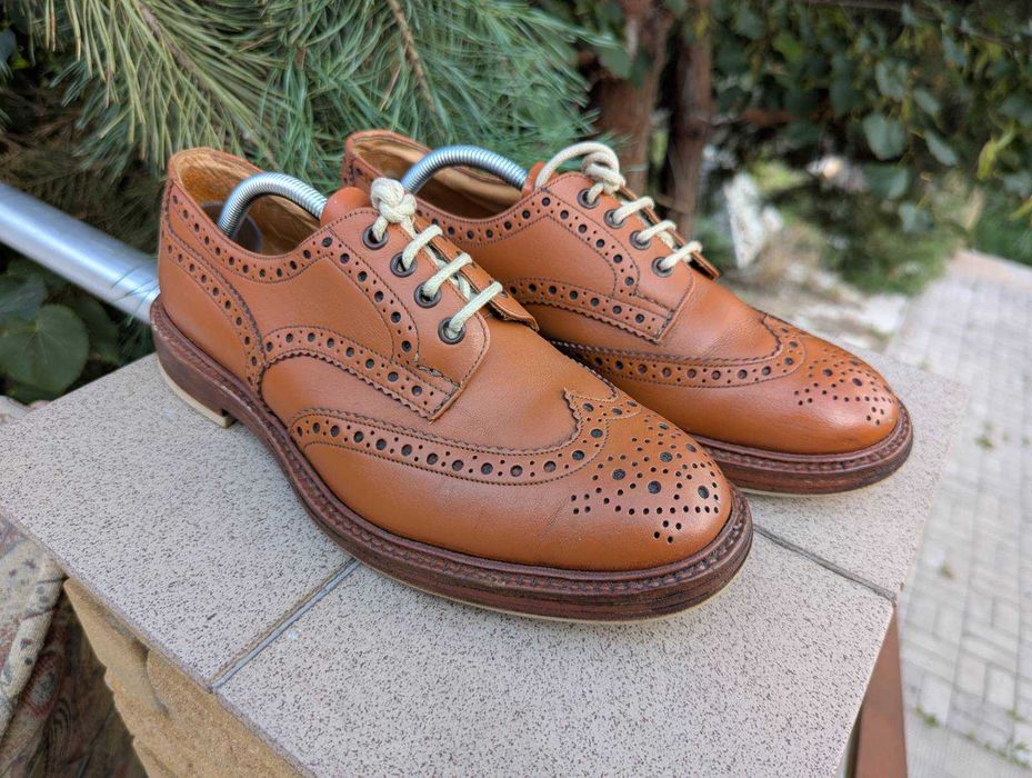 Чоловічі коричневі туфлі броги Trickers Bourton Country Tricker`s England