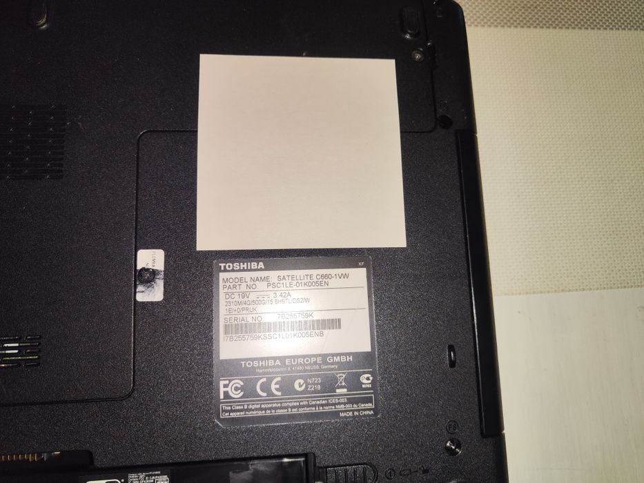 Toshiba Satellite c660-1vw