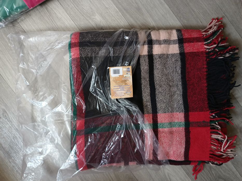 Плед из новозеландской шерсти, 100% шерстяной плед  ТМ Ярослав