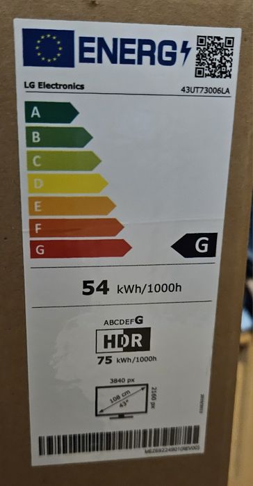 Televisão 43' LG UHD AI THINQ 43UT73