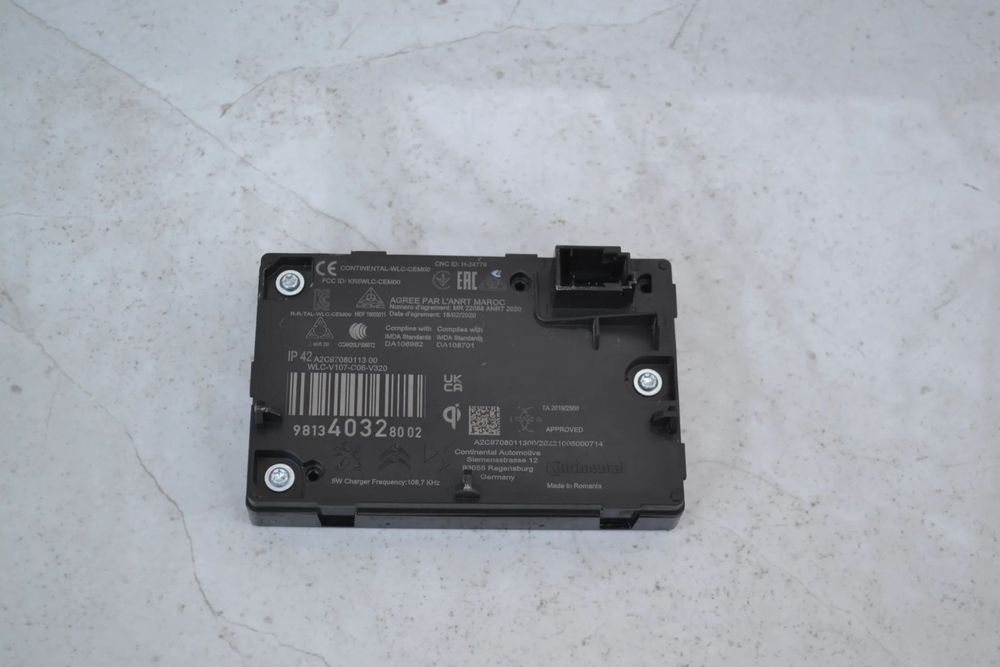 OPEL CITROEN PEUGEOT MODUŁ ŁADOWARKA INDUKCYJNA 9813403280