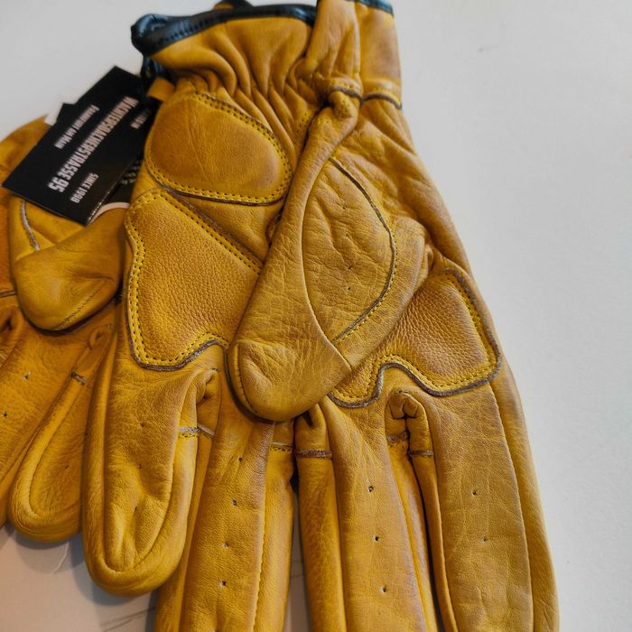 Luvas estilo camel caféRacer pele genuína novas