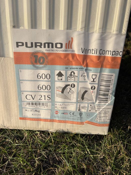 grzejnik PURMO Ventil Compact CV21s 60x60cm