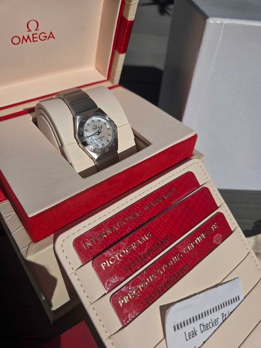 Omega Constellation 24mm z 12 diamentami Full Set - jak NOWA