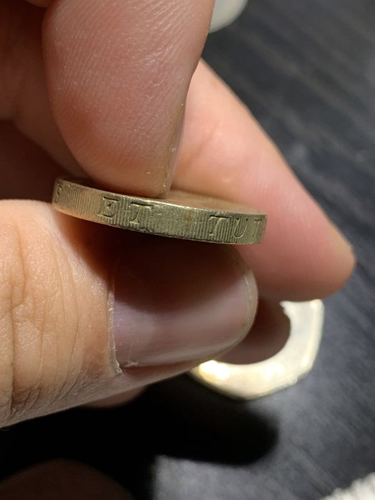 Moeda rara de One pound de 1983 de Elizabete II