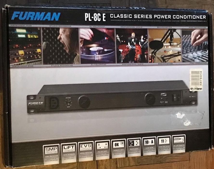 Furman power conditioner PL-8C mais cabos-E