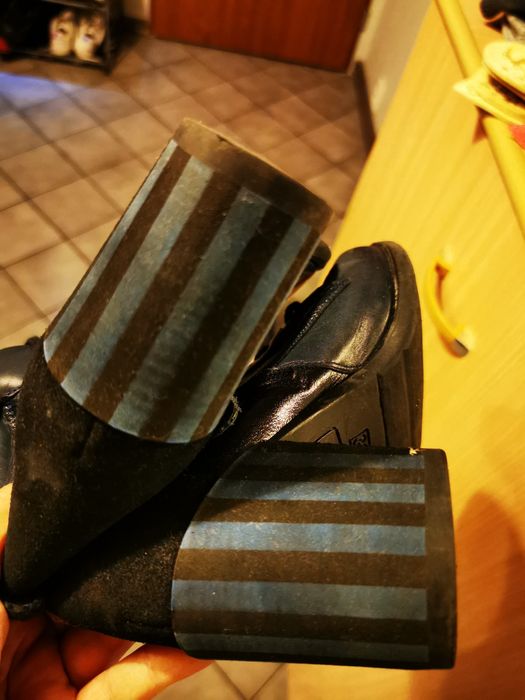 Buty Maciejka damskie 39 granatowe kozaki nieocieplane