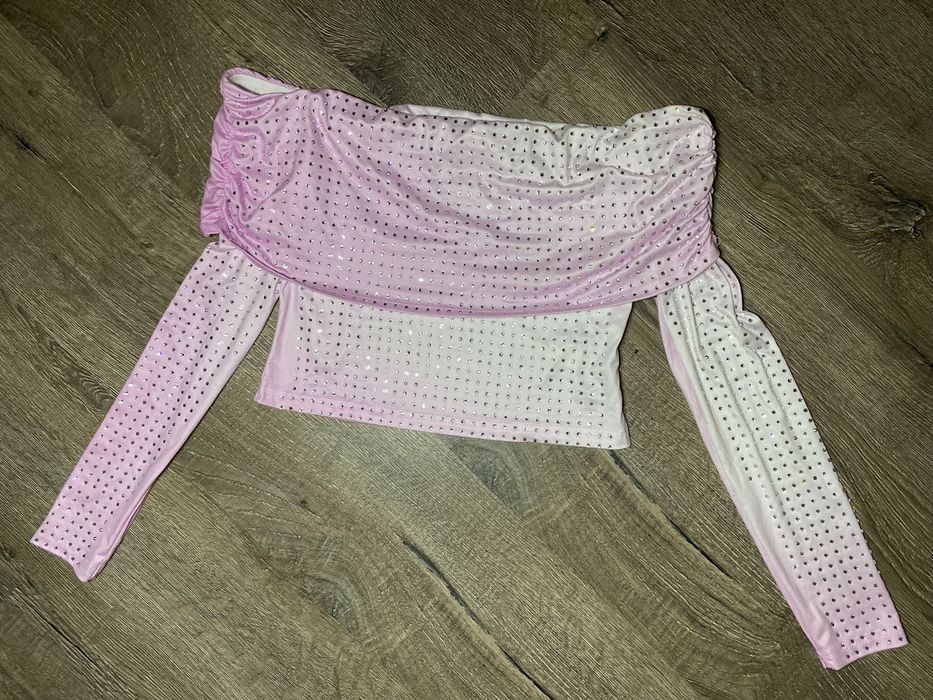 Топ зі стразами з довгим рукавом S від Shein