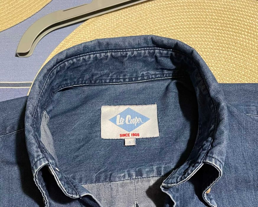Jeansowa koszula męska Lee Cooper - długi rękaw.