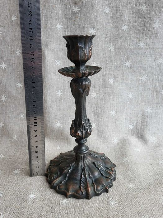 Подсвечник силумин №1. №2. Хорошее состояние