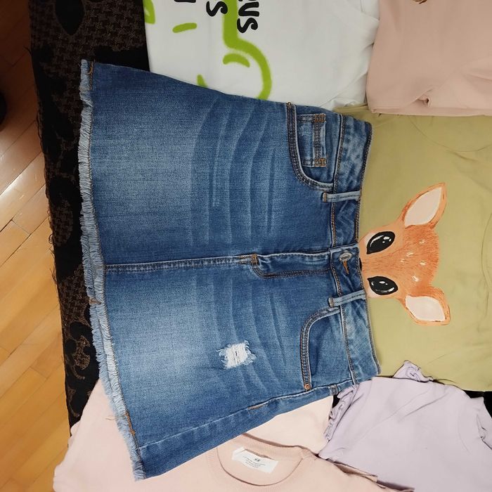 Джинсова спідничка Zara 8-9 р 140