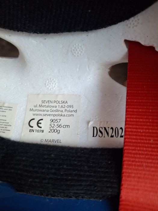 Kask spiderman 49-52 i rękawiczki rowerowe meteor