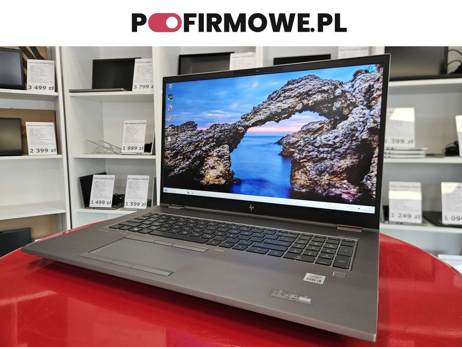 Laptop HP ZBook Fury 17 G7 17,3" Intel i9-10885H 64GB RAM 512GB SSD NVIDIA Quadro RTX 3000 6GB IPS FHD Win11 Faktura 23% Rok Gwarancji PoFirmowe.pl