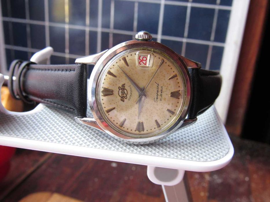 ENICAR Ultrasonic Seapearl 21jewels męski zegarek vintage