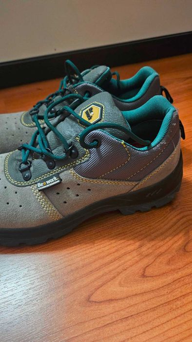 Sapato de Segurança com Biqueira e Palmilha de Aço em Camurça - 41