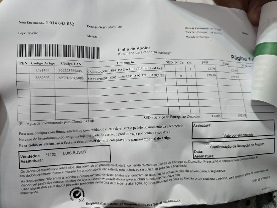 Oportunidade única
