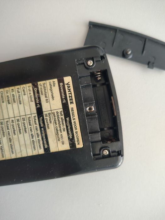 Stara Elektroniczna gierka gra konsola Yahtzee