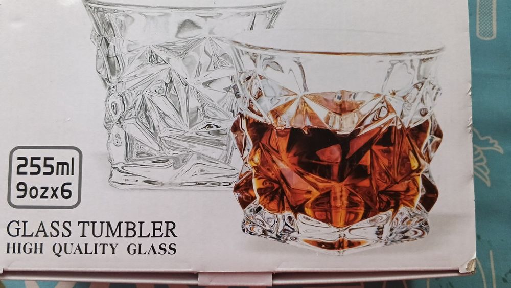 Набор стаканов для виски Glass Tumbler 6 шт. 255 мл